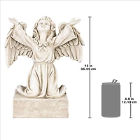 Design Toscano 14" Look to the Heavens Memorial Garden Angel Statue