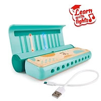 Hape Learn with Lights Teal Harmonica