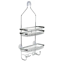 Bath Bliss Chrome Venice Shower Caddy