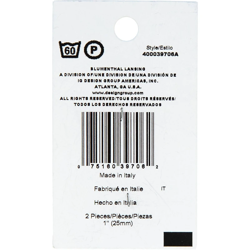 Spectrum Cool 1" Navy Blue 2-Hole Buttons, 2ct.