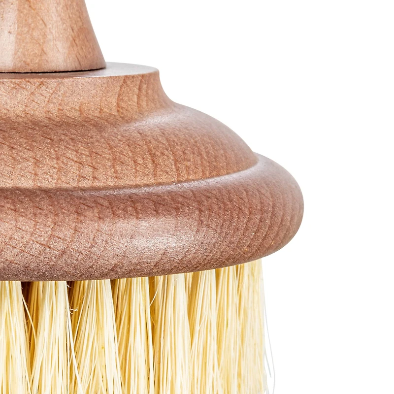 Hello Honey® 6" Brown Carved Wood Dish Brush