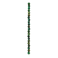 Dark Green Dyed Tiger's Eye Round Beads, 8mm by Bead Landing™