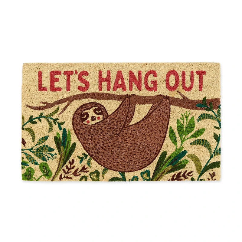 DII® Let's Hang Out Sloth Doormat