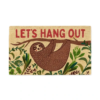 DII® Let's Hang Out Sloth Doormat