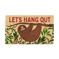 DII® Let's Hang Out Sloth Doormat