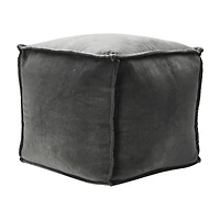 Hello Honey® 18" Modern Boho Cotton Velvet Pouf