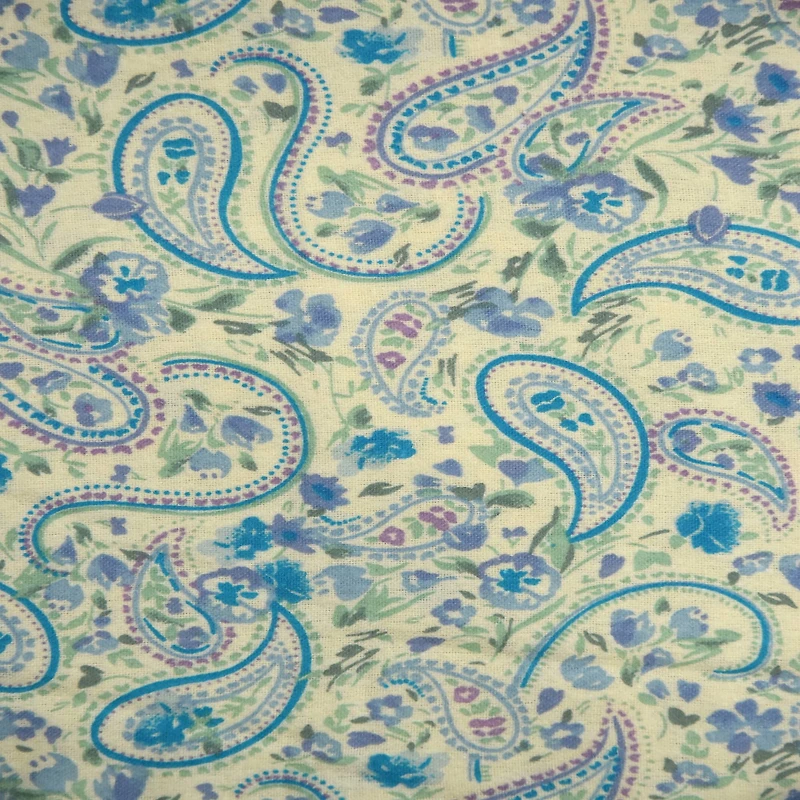 Feldman Yellow Paisley Cotton Flannel