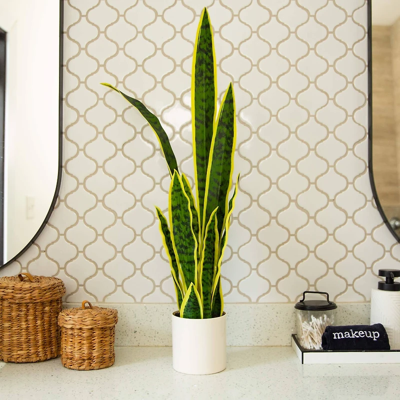 30in. Artificial Sansevieria Plant