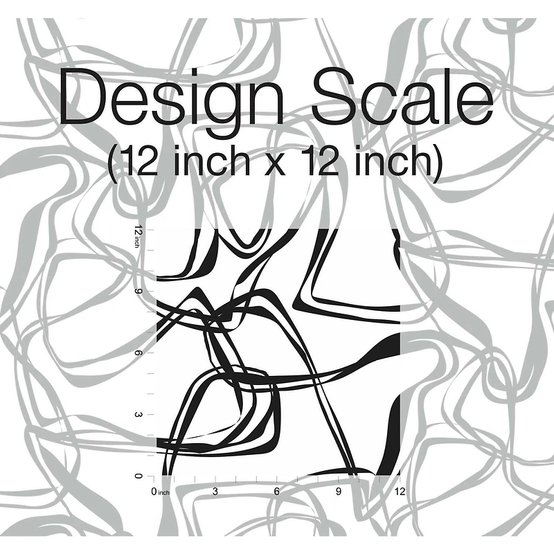 RoomMates Black Ribbon Trail Peel & Stick Wallpaper