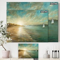 Designart - Coastal Pastel Horizon