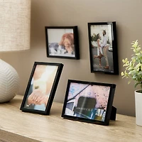 Basics 4 Pack 4" x 6" Black Multipurpose Frames by Studio Décor®