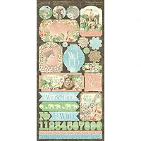 Graphic 45® Wild & Free Collection Cardstock Stickers