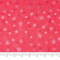 SINGER Red Shooting Stars Cotton Fabric