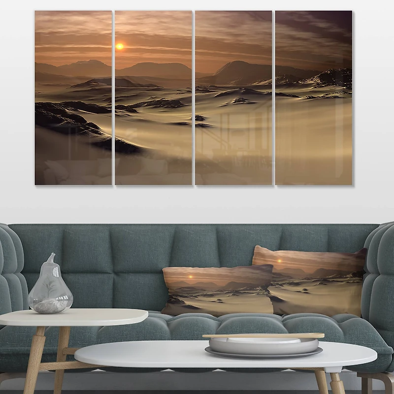 Designart - Beautiful Brown Fantasy Terrain