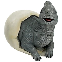 Design Toscano 13" Prehistoric Parasaurolophus Dinosaur Egg Hatchling Garden Statue