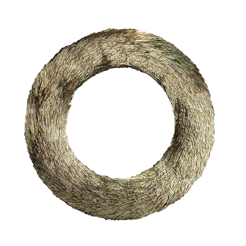 18" Gold Tinsel Wreath by Ashland®