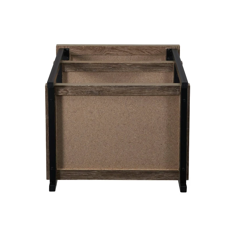 Household Essentials Jamestown Ashwood 2-Shelf End Table