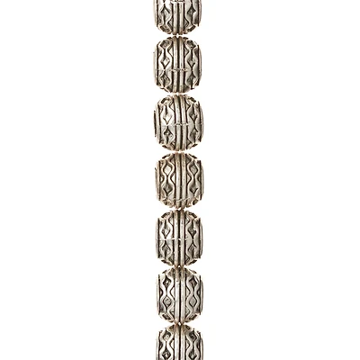 Silver Celtic Metal Rondelle Beads, 10mm by Bead Landing™