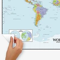 RoomMates Dry Erase Map Of The World Peel & Stick Decals