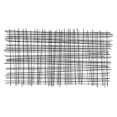 Black Contemporary Abstract Metal Wall Décor