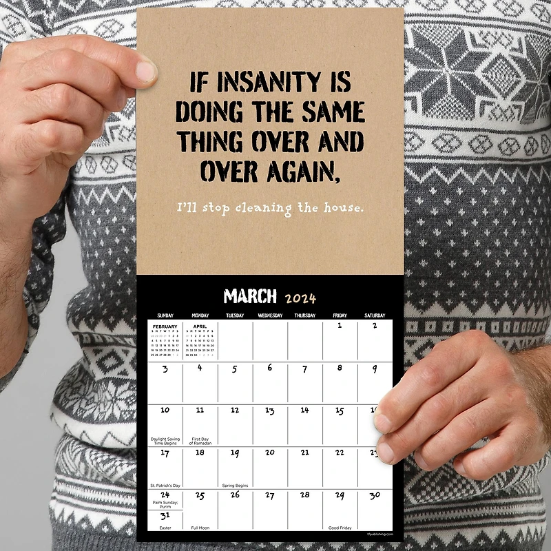 TF Publishing 2024 Anti-Affirmations & Sarcasm Mini Calendar