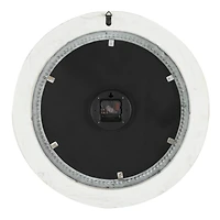 White Farmhouse Wood Wall Clock