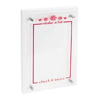 15.5" Make A List, Check It Twice Acrylic Sign