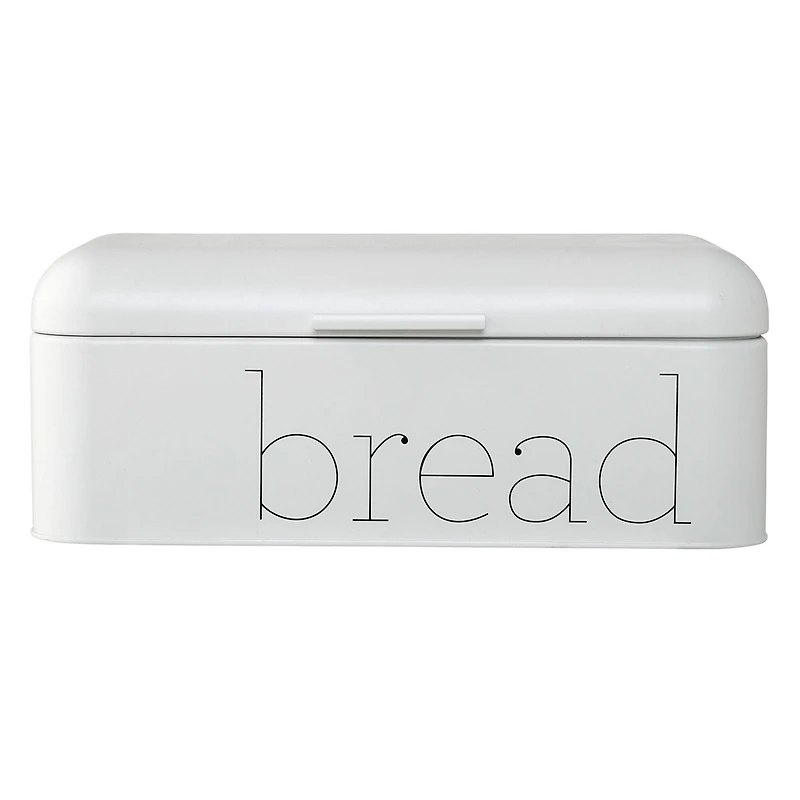 Hello Honey® 16.75" White Metal Bread Bin
