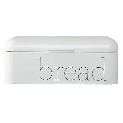 Hello Honey® 16.75" White Metal Bread Bin