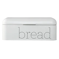 Hello Honey® 16.75" White Metal Bread Bin