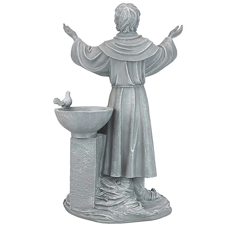 Design Toscano 19" St. Francis's Garden Blessing Sculpture