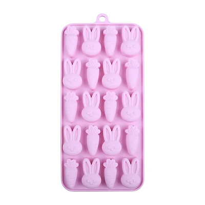 Easter Bunny & Carrot Silicone Candy Mold by Makery™