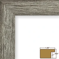 Craig Frames Bauhaus 125 Barnwood Gray Picture Frame