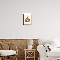 Stupell Industries Happy Jack-o-Lantern Smile Framed Giclee Art
