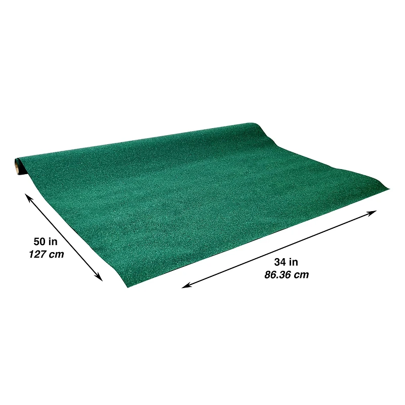 JTT Scenery Products Dark Green N Scale Grass Mat, 50" x 34"