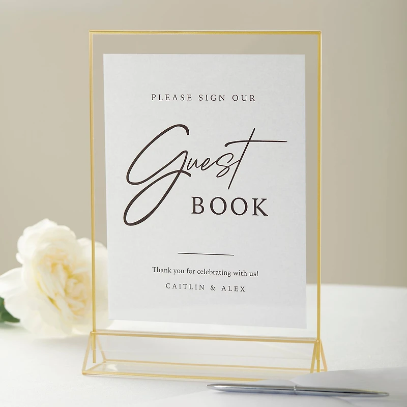 8.5" x 11" Gold Acrylic Sign Holders, 2ct. by Celebrate It™