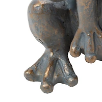 Glitzhome® 28" Bronze Stacked Frog Statue