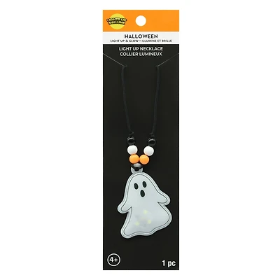 White Ghost Light-Up Necklace