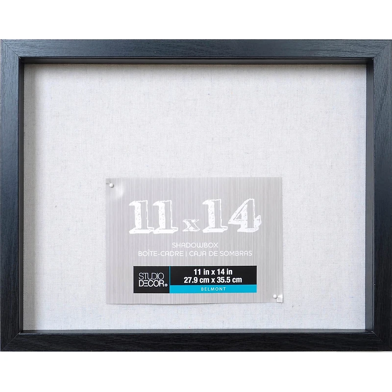 8 Pack: Black 11" x 14" Belmont Shadow Box by Studio Décor®