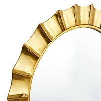 Gold Glam Wall Mirror, 35" x 2" x 35"
