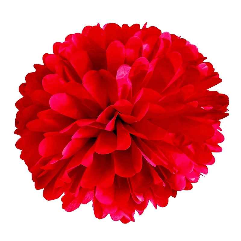 12 Packs: 6 ct. (72 total) Red Paper Pom Poms by Celebrate It™