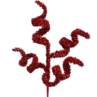 11" Red Glitter Tinsel Coil Pick by Ashland®