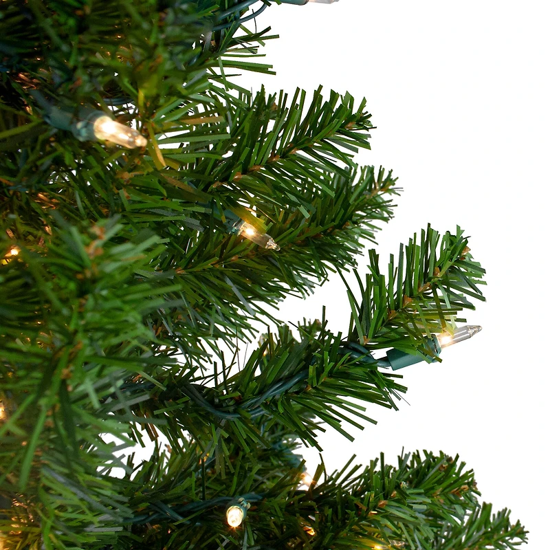 5ft. Pre-Lit Canadian Pine Artificial Christmas Tree, Clear Lights