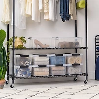 IRIS® 13.5qt. Buckled Clear Boxes with Clear Buckle Lids, 6ct.