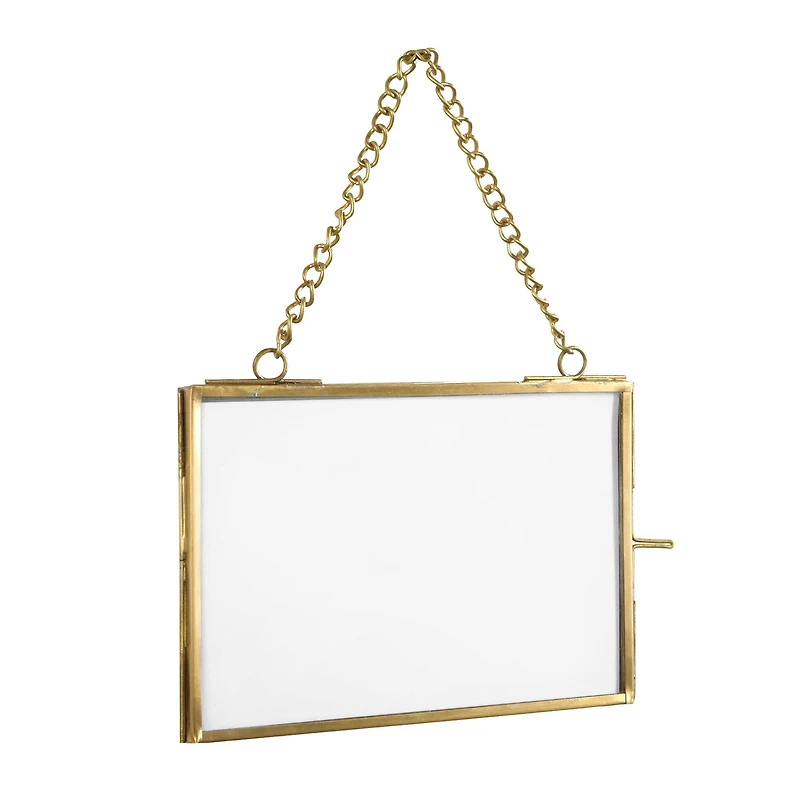 Hello Honey® 3 Pack Gold Brass Hanging Photo Frame