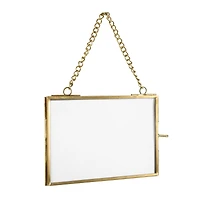 Hello Honey® 3 Pack Gold Brass Hanging Photo Frame