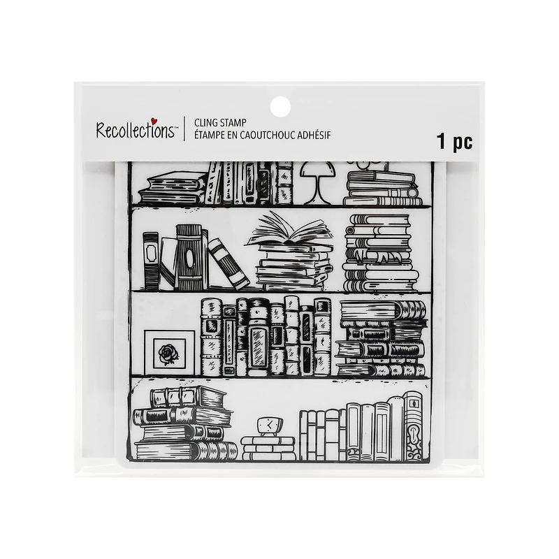 Full Book Shelf Cling Stamp by Recollections™