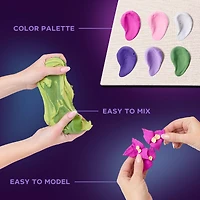 OKTO DIY Wood & Craft Inspiration Flowers Clay Kit