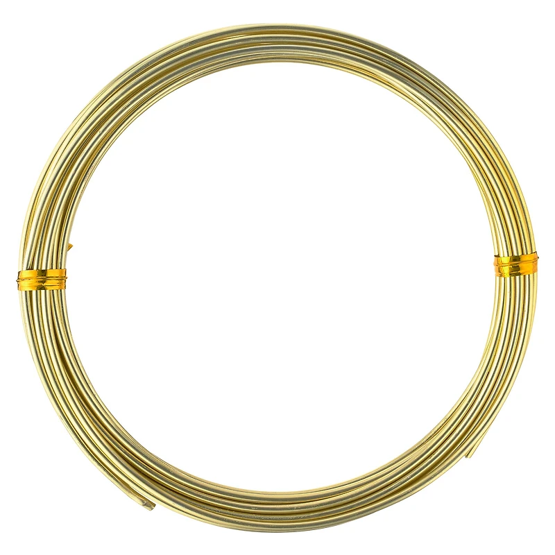 12 Pack: 12 Gauge Gold Aluminum Decorative Wire by Ashland®