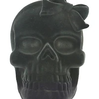 7.25" Black Flocked Skull Tabletop Décor by Ashland®